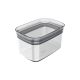 Hermetic Rectangular Airtight Canister Jar - 0.65 Liter - Natural