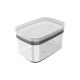 Hermetic Rectangular Airtight Canister Jar - 0.65 Liter - White
