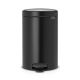 NewIcon Pedal Bin - Matt Black - 12 litre