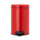 NewIcon Pedal Bin - Passion Red - 12 litre
