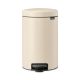 NewIcon Pedal Bin - Soft Beige - 12 litre