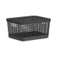 Grid Basket with Lid - Black - 8 Liter