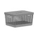 Grid Basket with Lid - Lead Grey - 8 Liter