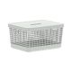 Grid Basket with Lid - Ocean White - 8 Liter