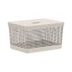 Grid Basket with Lid - Beige - 20 Liter