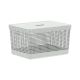 Grid Basket with Lid - Ocean White - 20 Liter