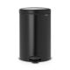 NewIcon Pedal Bin - Matt Black - 20 litre