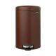 NewIcon Pedal Bin - Mineral Cosy Brown - 20 litre
