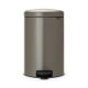 NewIcon Pedal Bin - Platinum - 20 litre