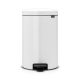 NewIcon Pedal Bin - White - 20 litre