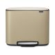 Bo Pedal Bin - Golden Beach - 3 x 11 litre