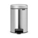 NewIcon Pedal Bin - Matt Steel - 3 litre