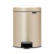 NewIcon Pedal Bin - Metallic Gold - 5 litre