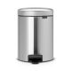 NewIcon Pedal Bin - Matt Steel - 5 litre
