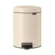 NewIcon Pedal Bin - Soft Beige - 5 litre