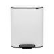 Bo Pedal Bin - White - 60 litre