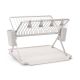 Foldable Dish Drying Rack - Light Grey - Large