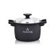 Black Stainless Steel Casserole Hot and Cold - 1650 ML