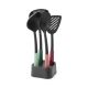 Brabantia Tasty+ Kitchen Utensils Set Plus Stand - Mixed Colours