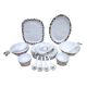 Rayzware Melamine Dinner Set - 35 Pcs - Gold Stone